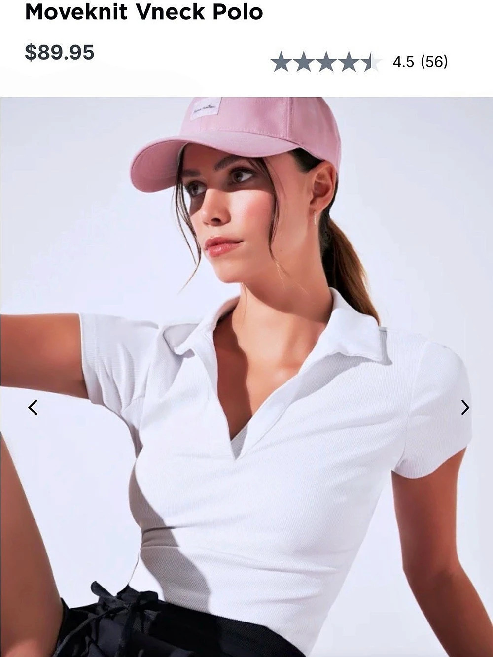 TravisMathew MoveKnit Vneck Polo Ribbed V-Neck Polo in White Large NWT